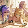 3姉妹のゲームタイム🎮 10枚目