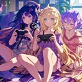 3姉妹のゲームタイム🎮 9枚目