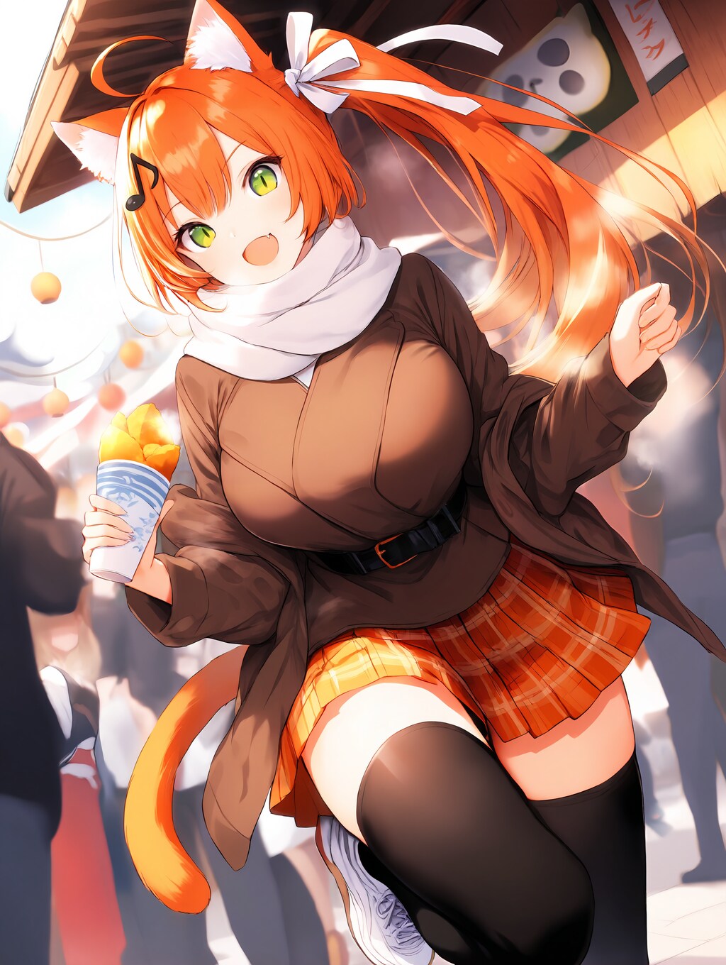 焼き芋🍠食べるニャでぇ～♪