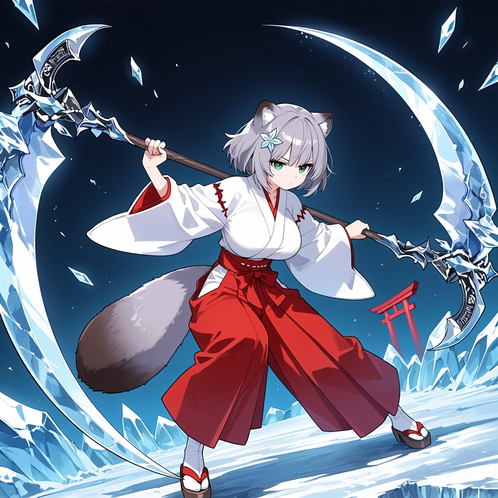 戦うユキタヌキちゃん
