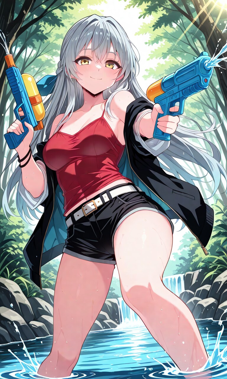 夏と水鉄砲と彼女