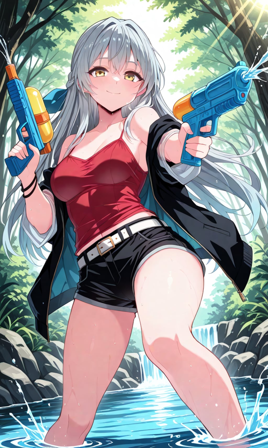 夏と水鉄砲と彼女