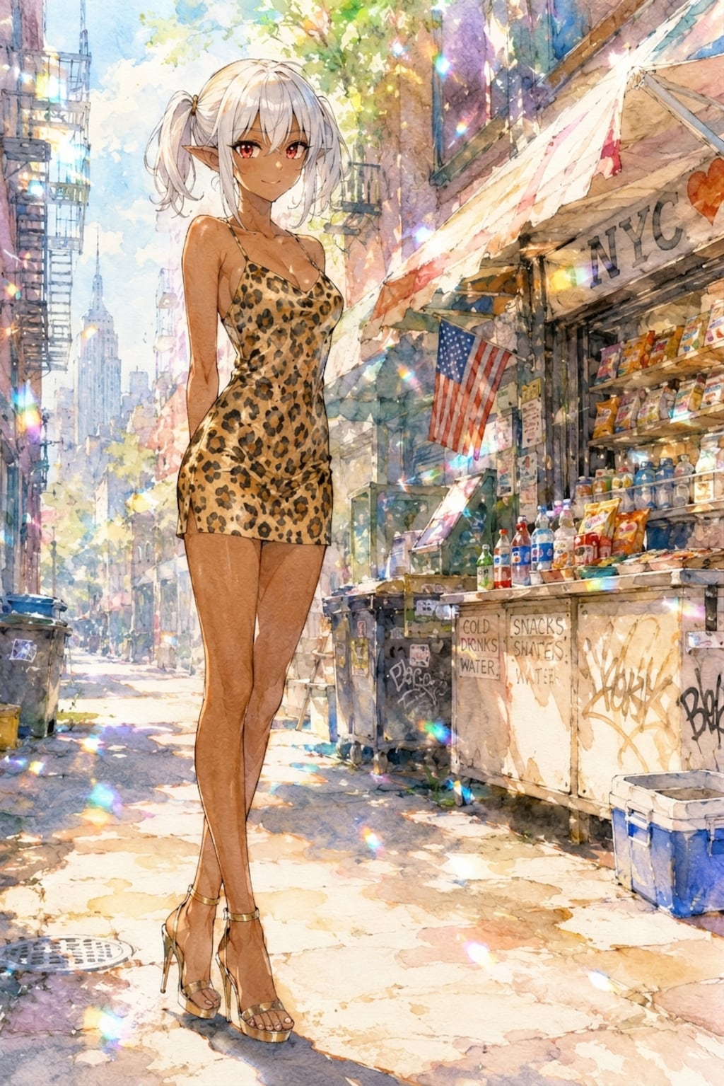 A summer alleyway