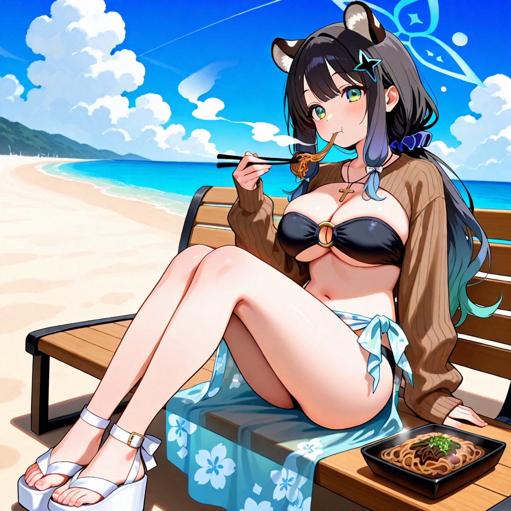 春原さん焼きそばを堪能