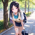 凛ちゃんの夏服ポートレート 4枚目
