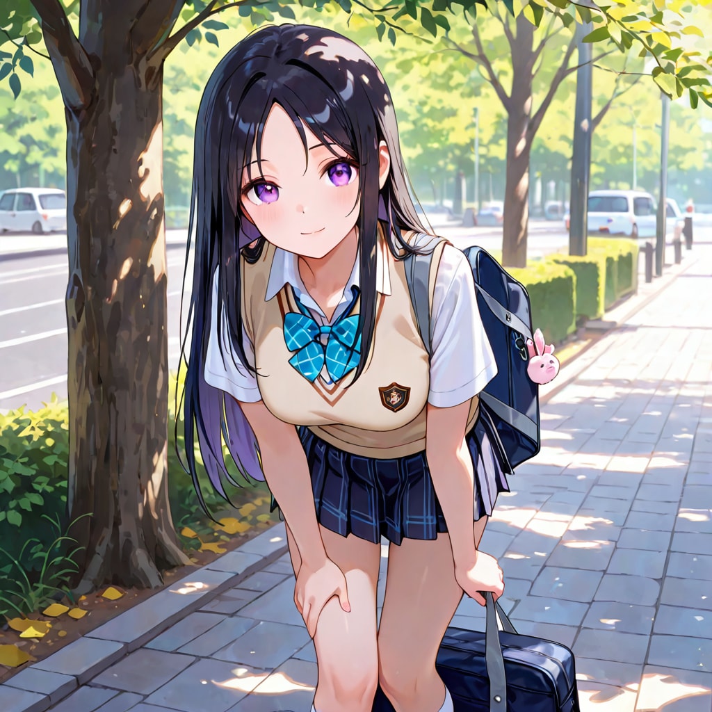 凛ちゃんの夏服ポートレート