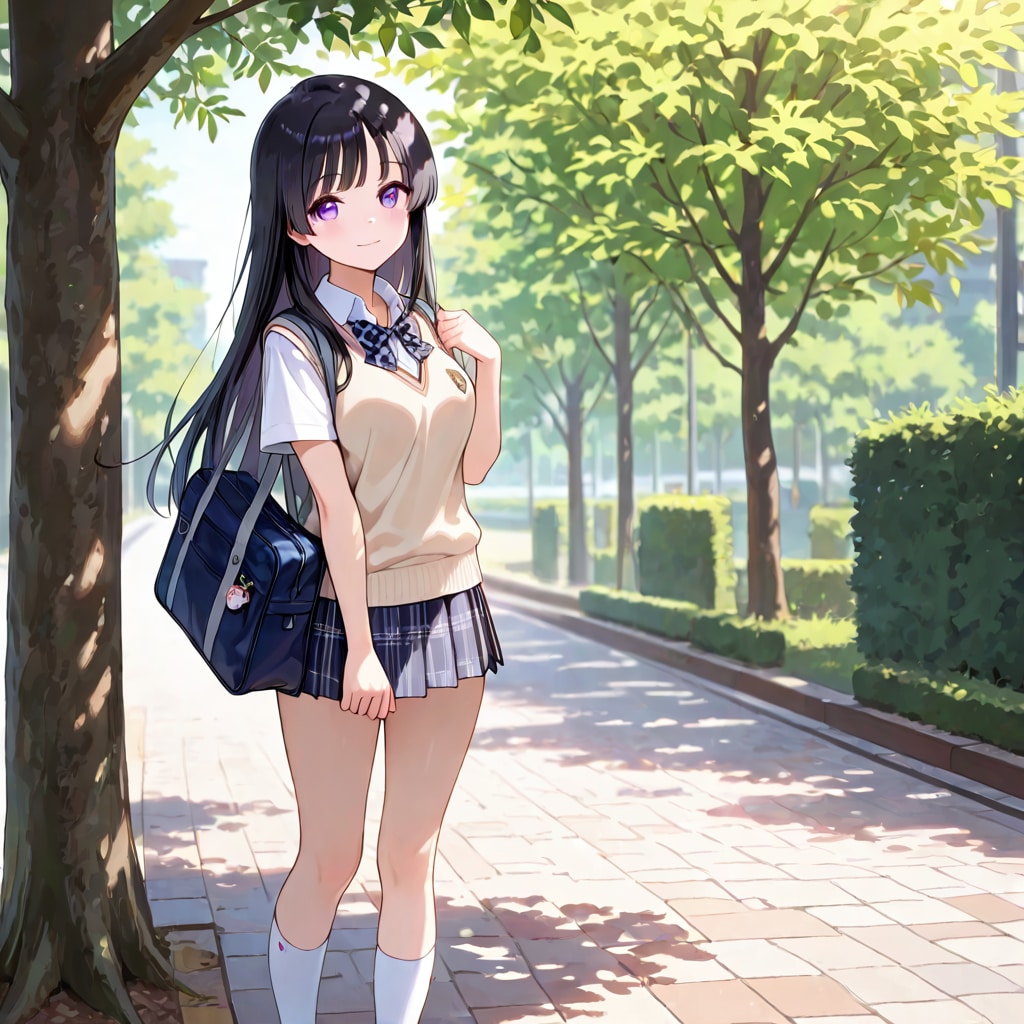 凛ちゃんの夏服ポートレート