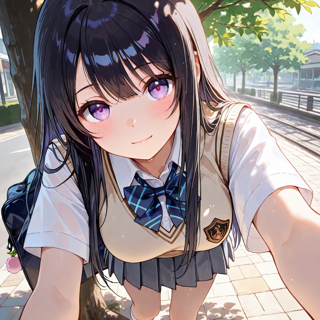 凛ちゃんの夏服ポートレート