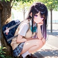 凛ちゃんの夏服ポートレート 6枚目