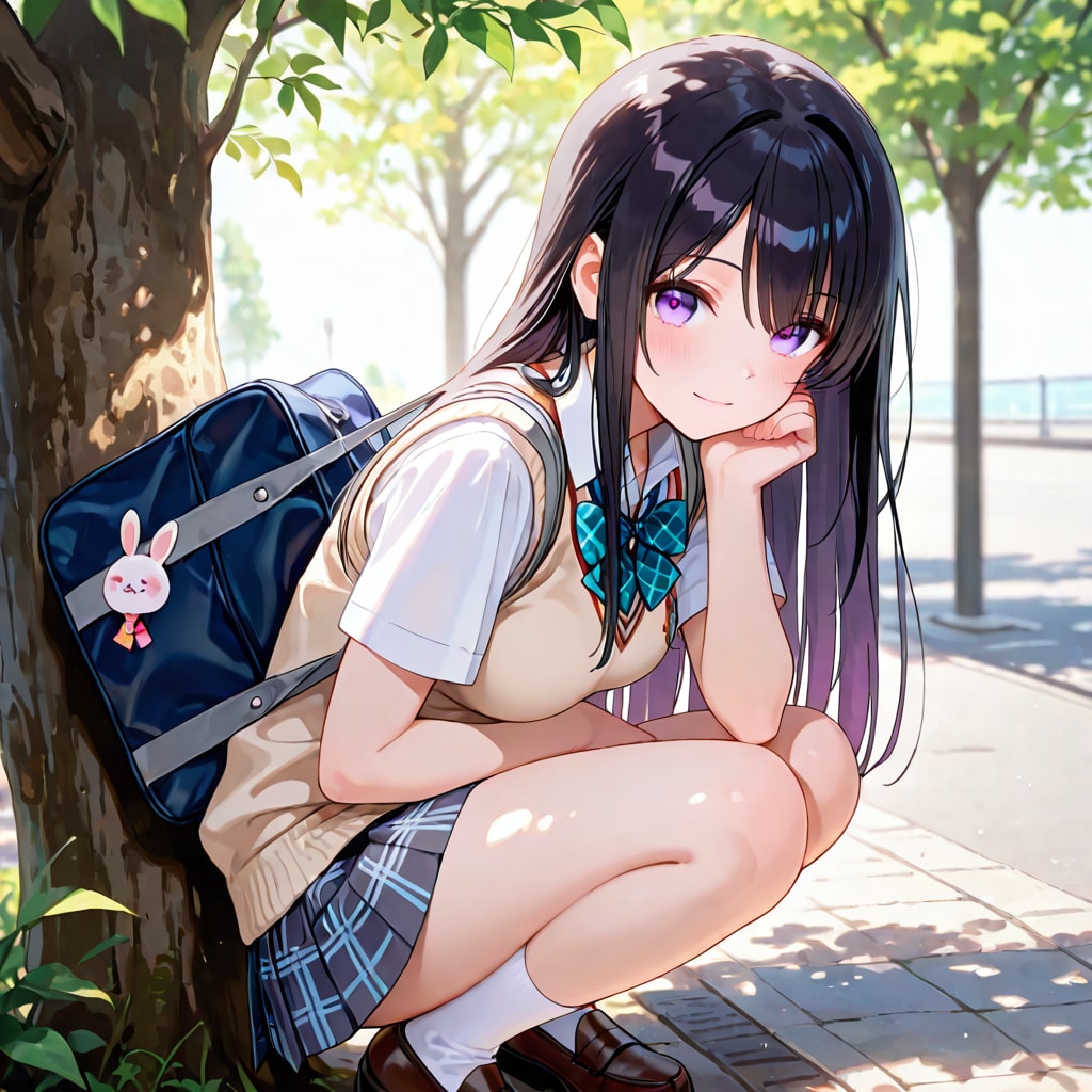 凛ちゃんの夏服ポートレート