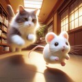 猫から逃げろぉ 2枚目