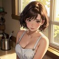 “Apron Temptation” ― 君の料理より、心が先に焦げそうだ ― 3枚目