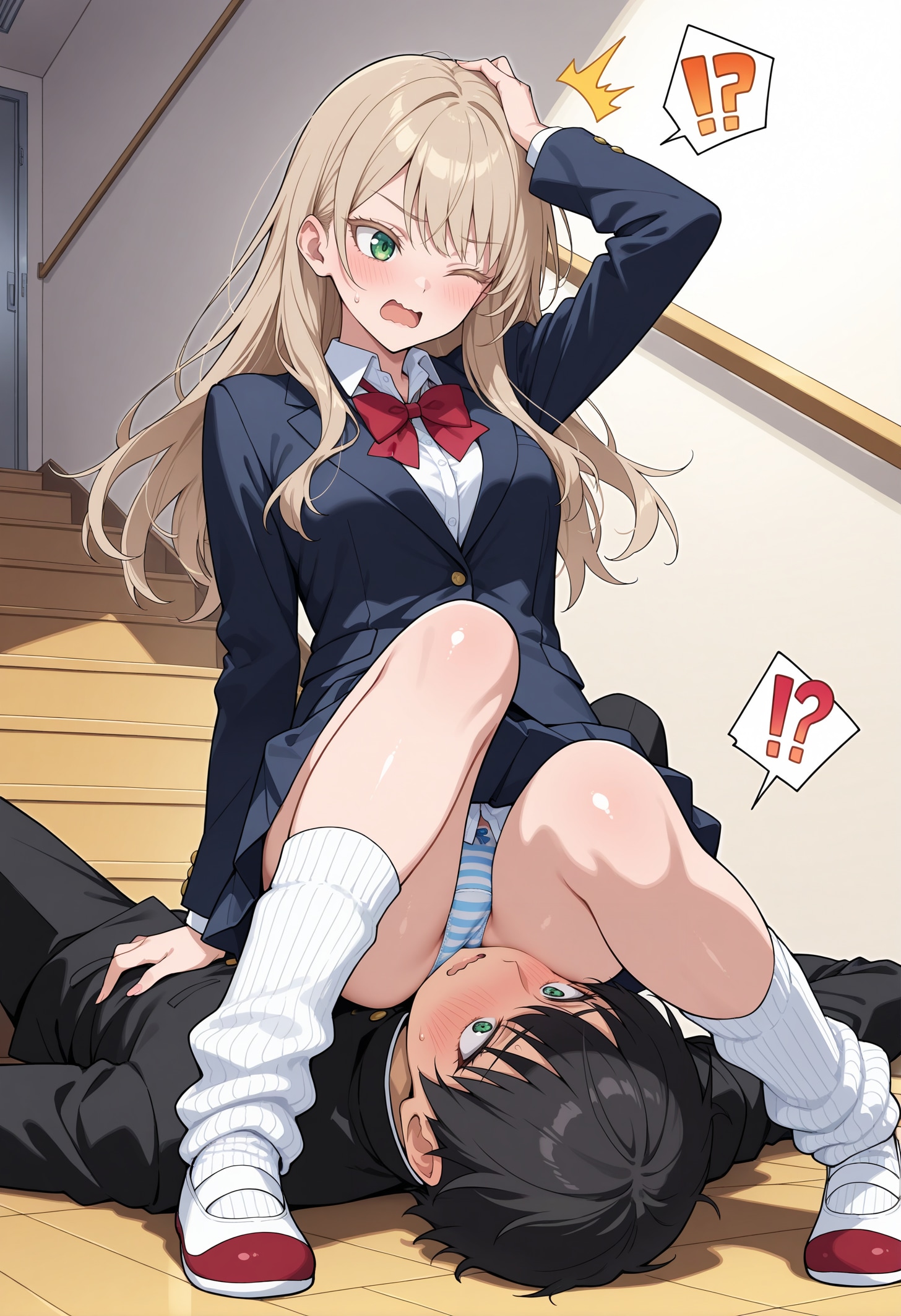 いたた…ん？入れ替わって…ない！