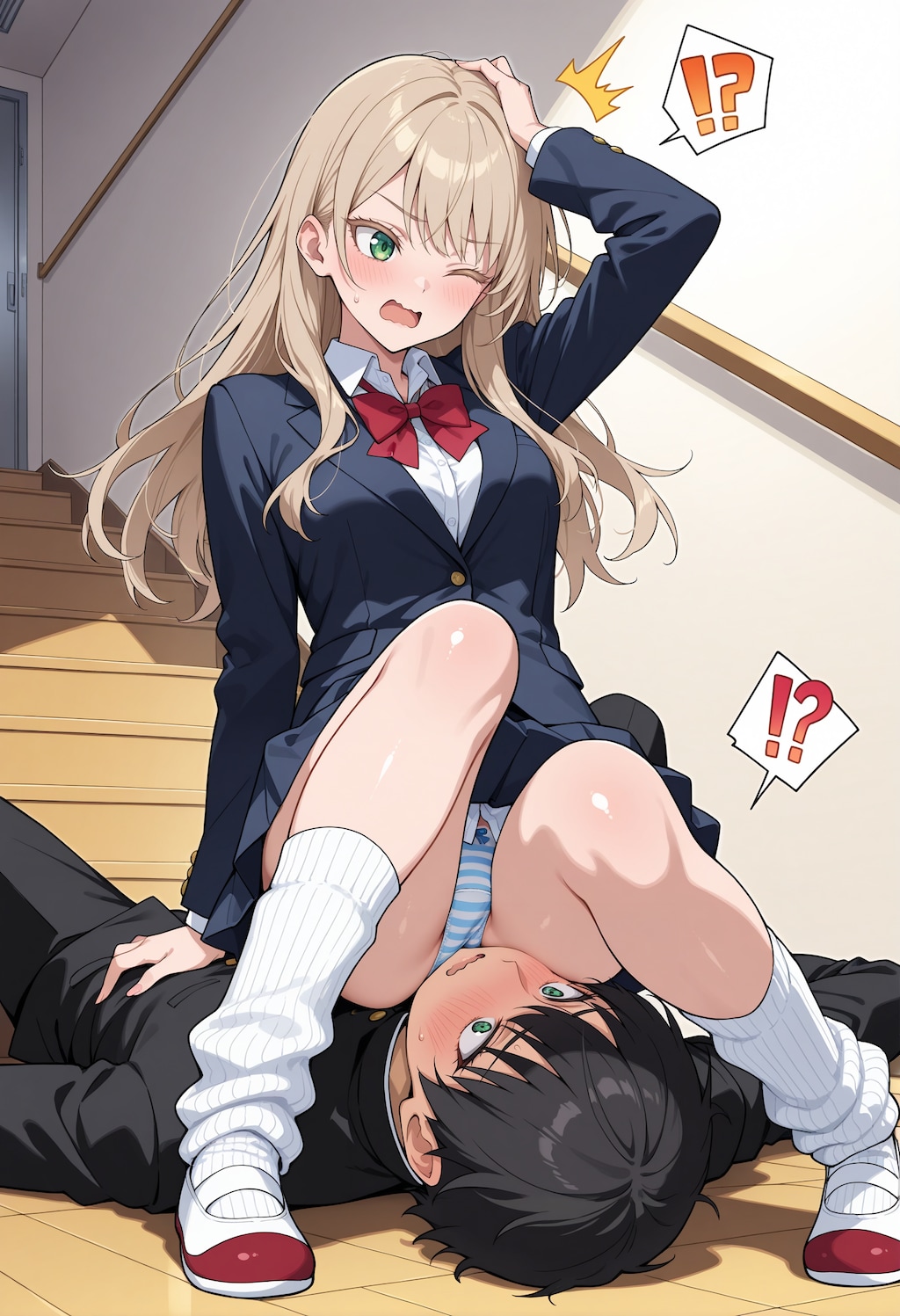 いたた…ん？入れ替わって…ない！