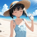 水色のワンピース 2枚目