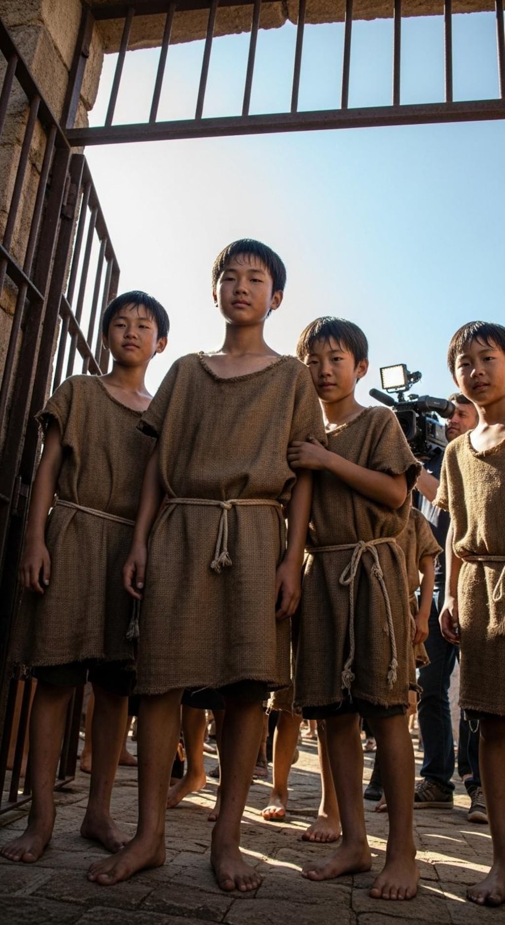 古代ローマ映画の奴隷少年エキストラ２