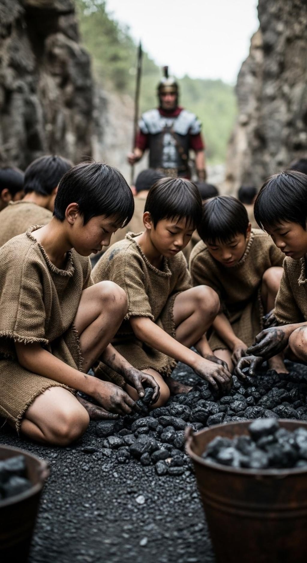 古代ローマ映画の奴隷少年エキストラ２