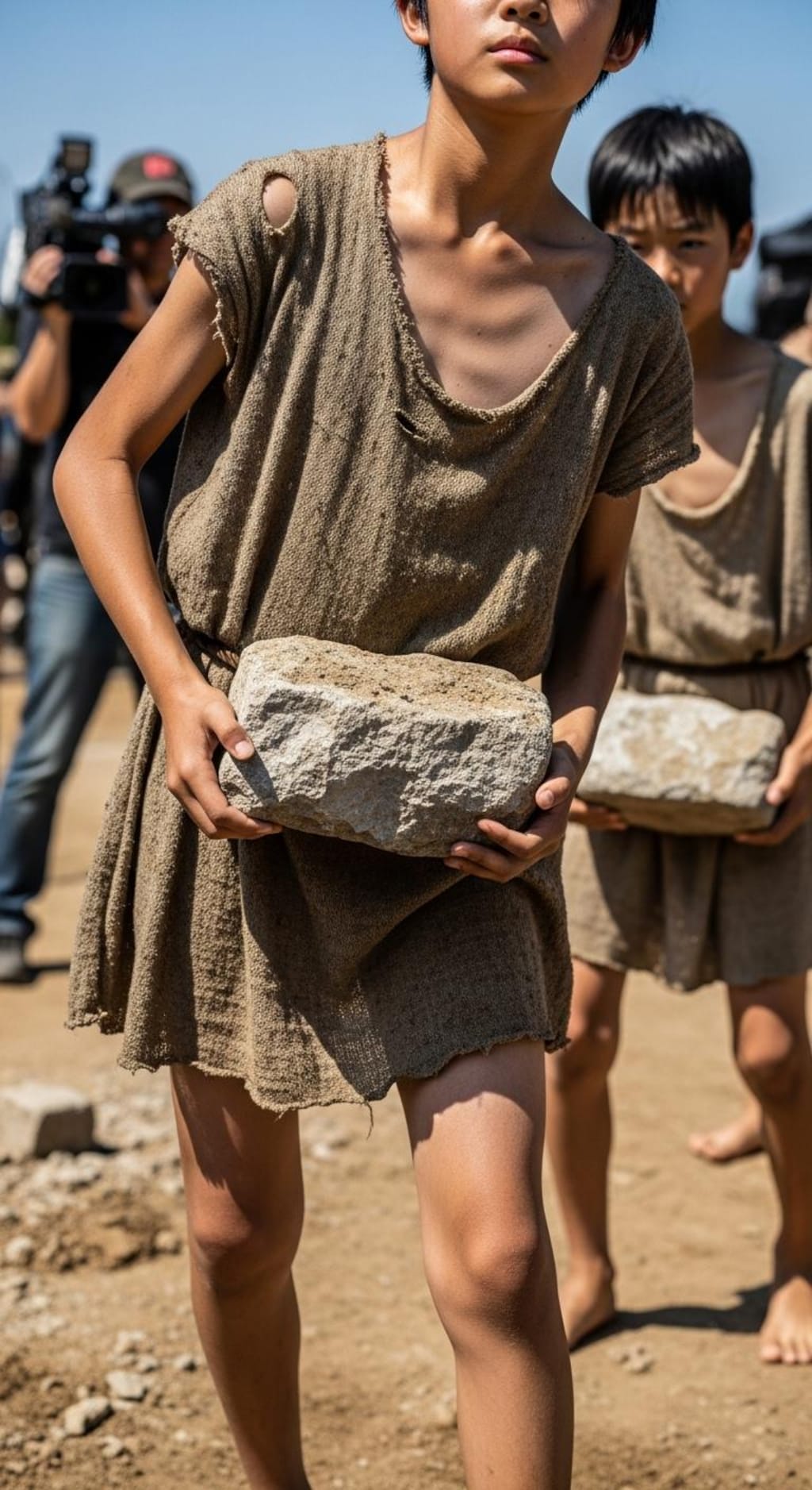 古代ローマ映画の奴隷少年エキストラ２