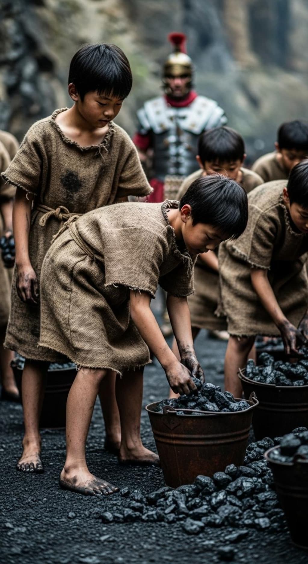 古代ローマ映画の奴隷少年エキストラ２