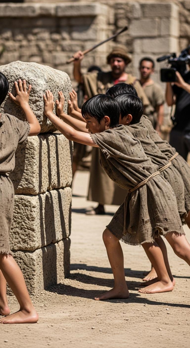 古代ローマ映画の奴隷少年エキストラ２