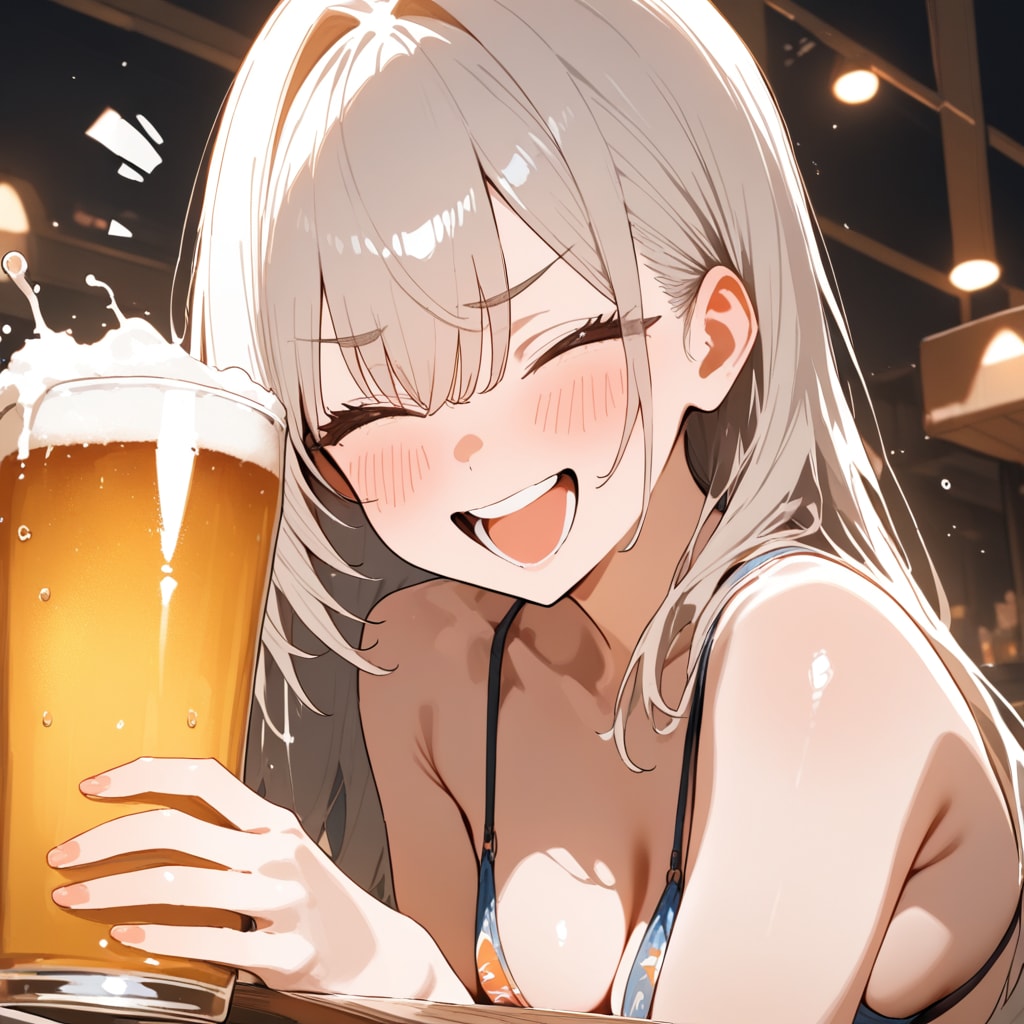始業前のビール
