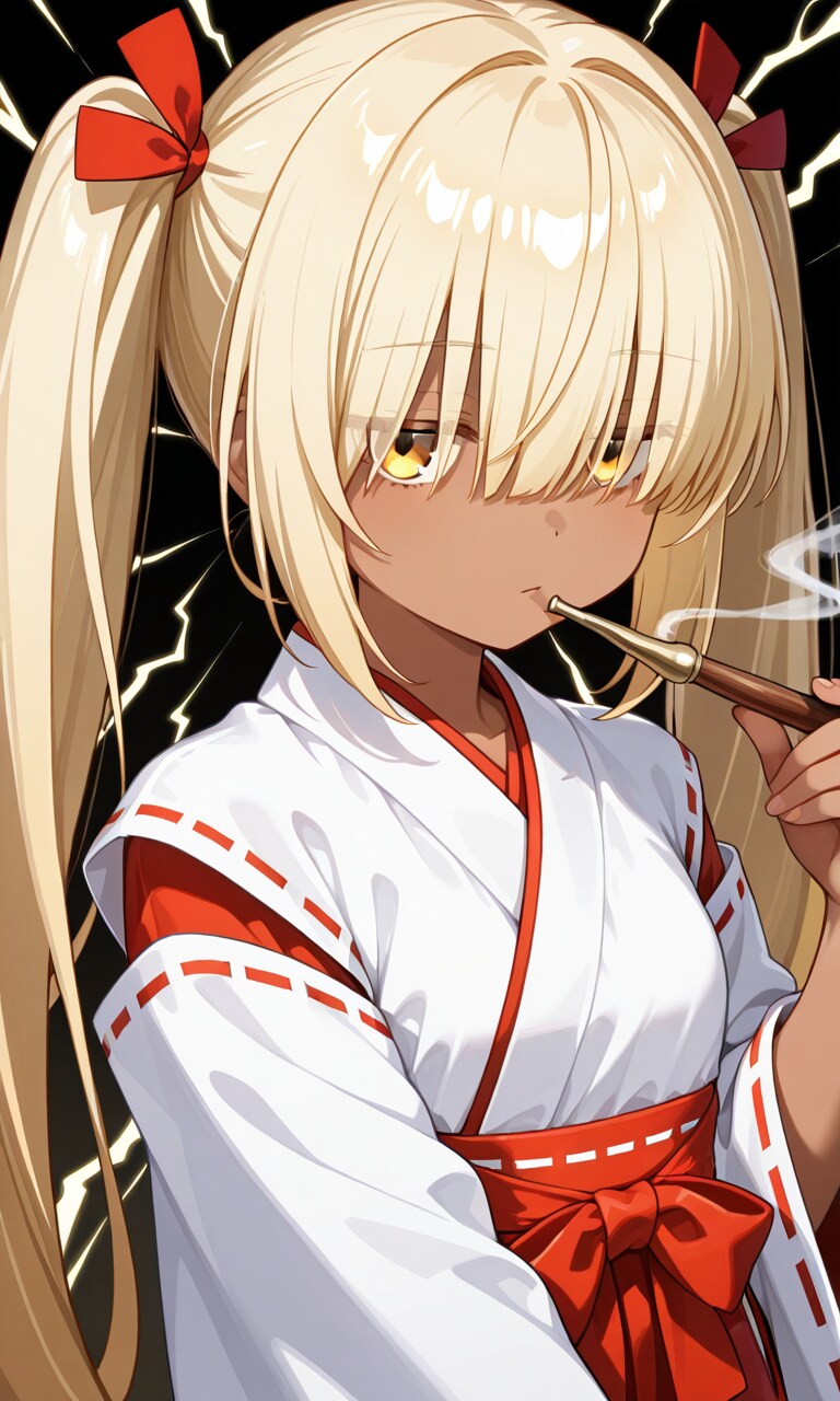 【うちの町】阿黒神社の巫女、新海コハダちゃん
