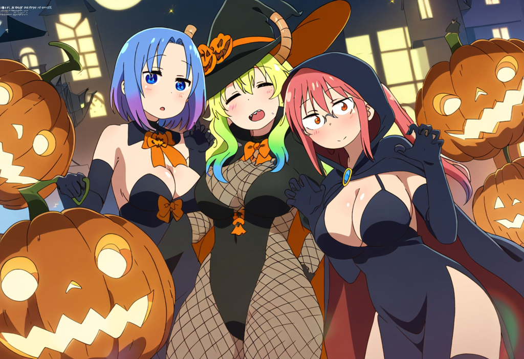 メイドラ　小林さん　ルコア　エルマ　ハロウィン