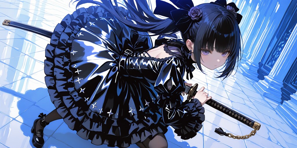 黒ゴスさんの抜刀術