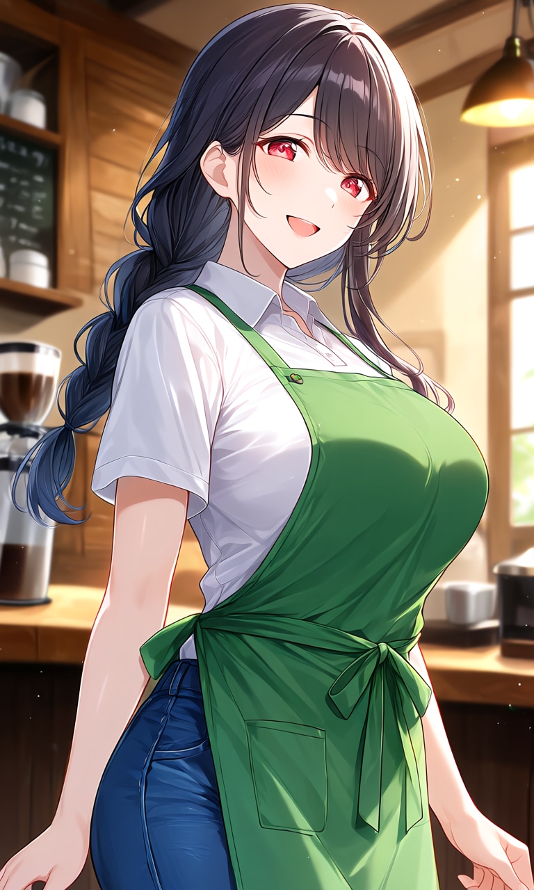 【うちの町】スターファックスでバイトする、うちの子ママレナさん