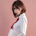 失敗って言わないで！新人マタニティヌード　【12枚】【ぱぁ〜んぱぁん♥】にお腹が張ってるの！母乳もでるよ♥ 10枚目