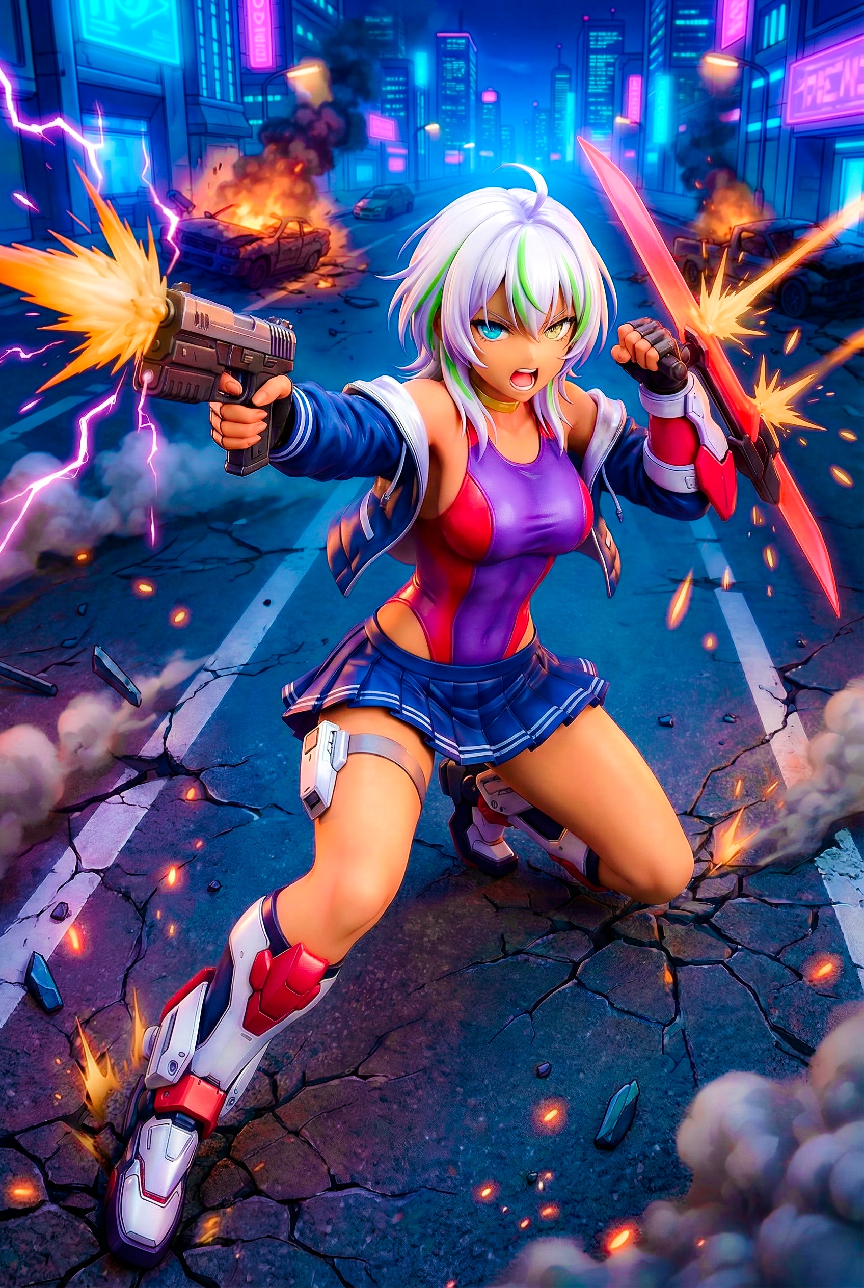 Competition Swimsuit Gal Platoon 006! | の人気AIイラスト・グラビア