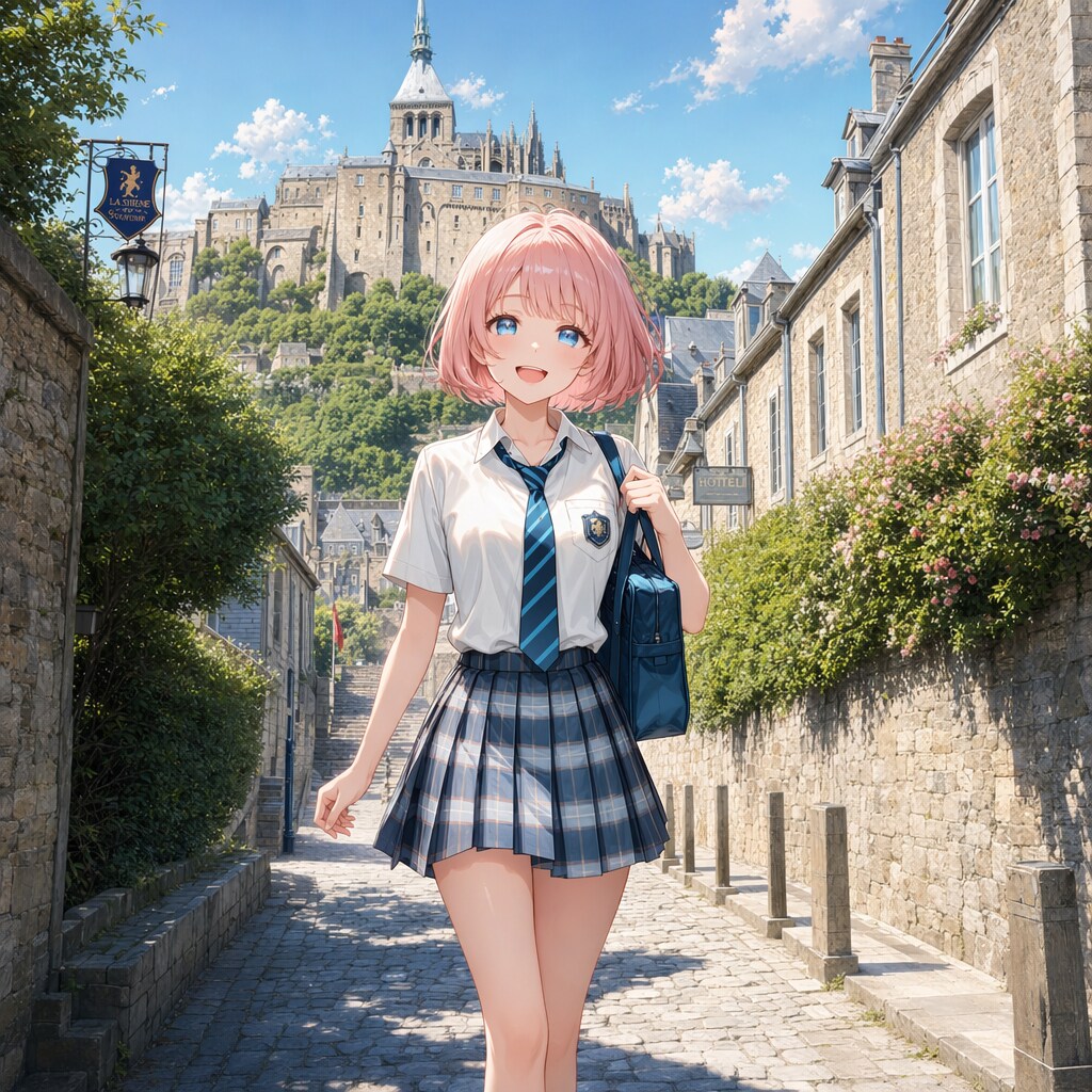 修学旅行でMont Saint-Michel, Franceっぽいところ