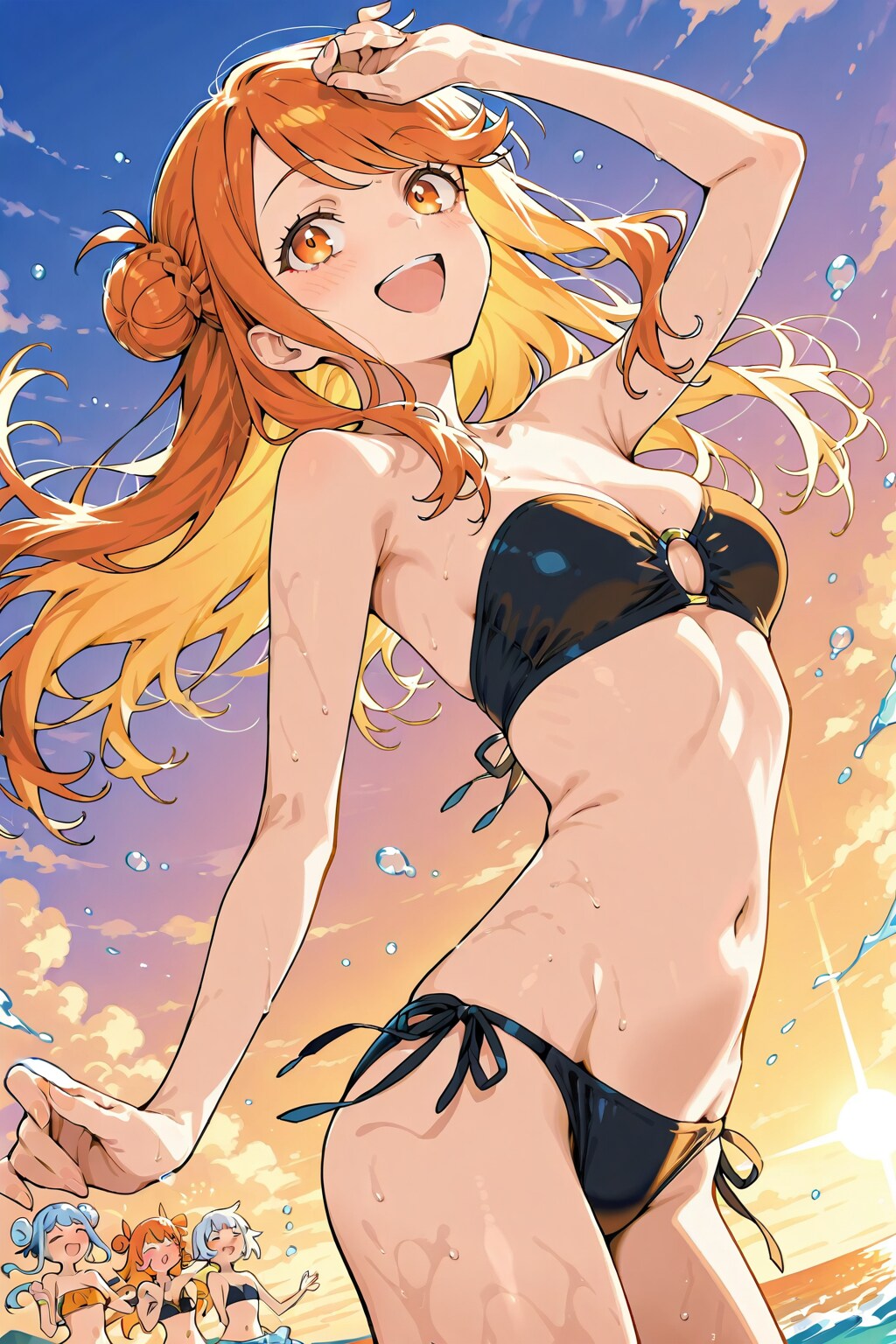 弾ける笑顔