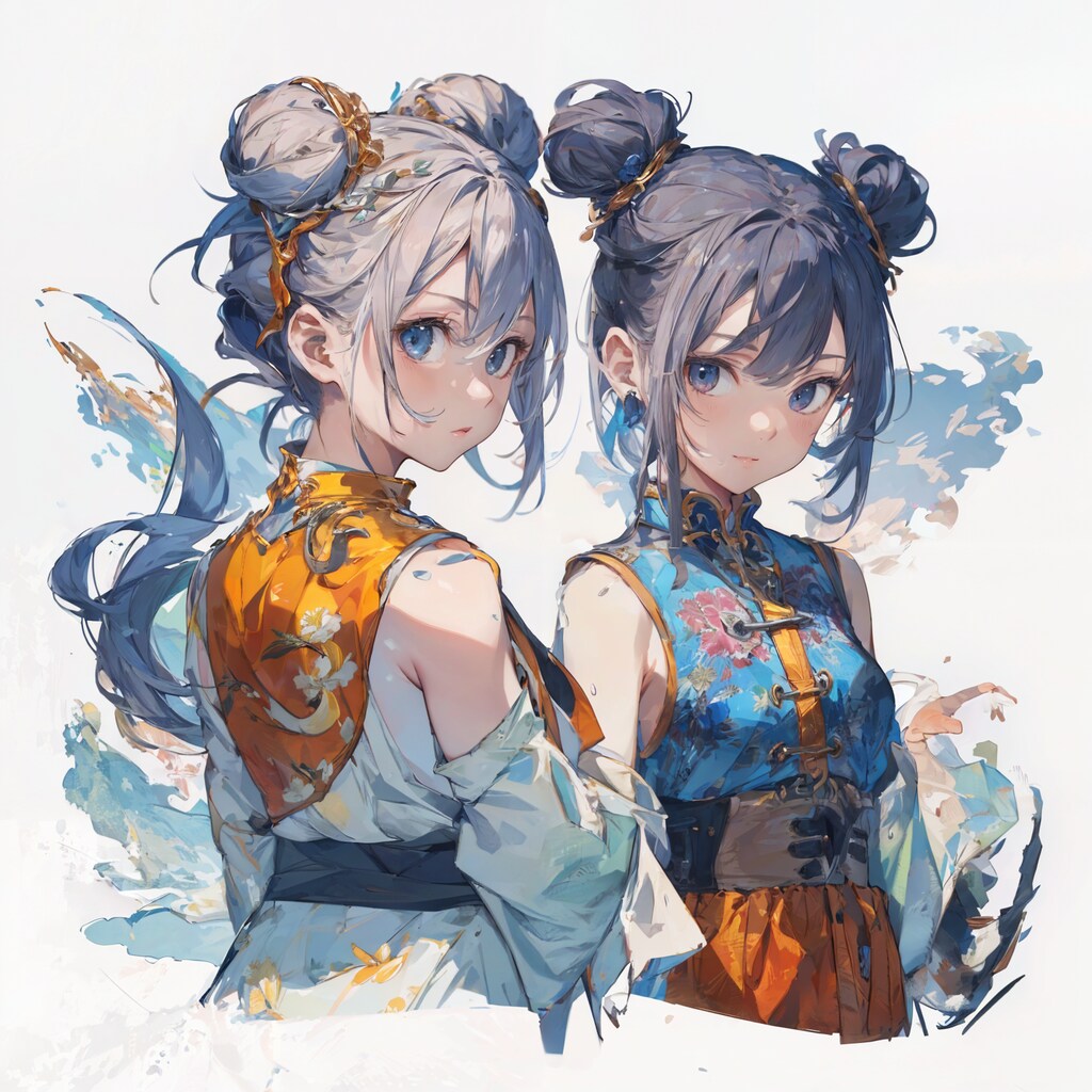 見習い双子カンフー