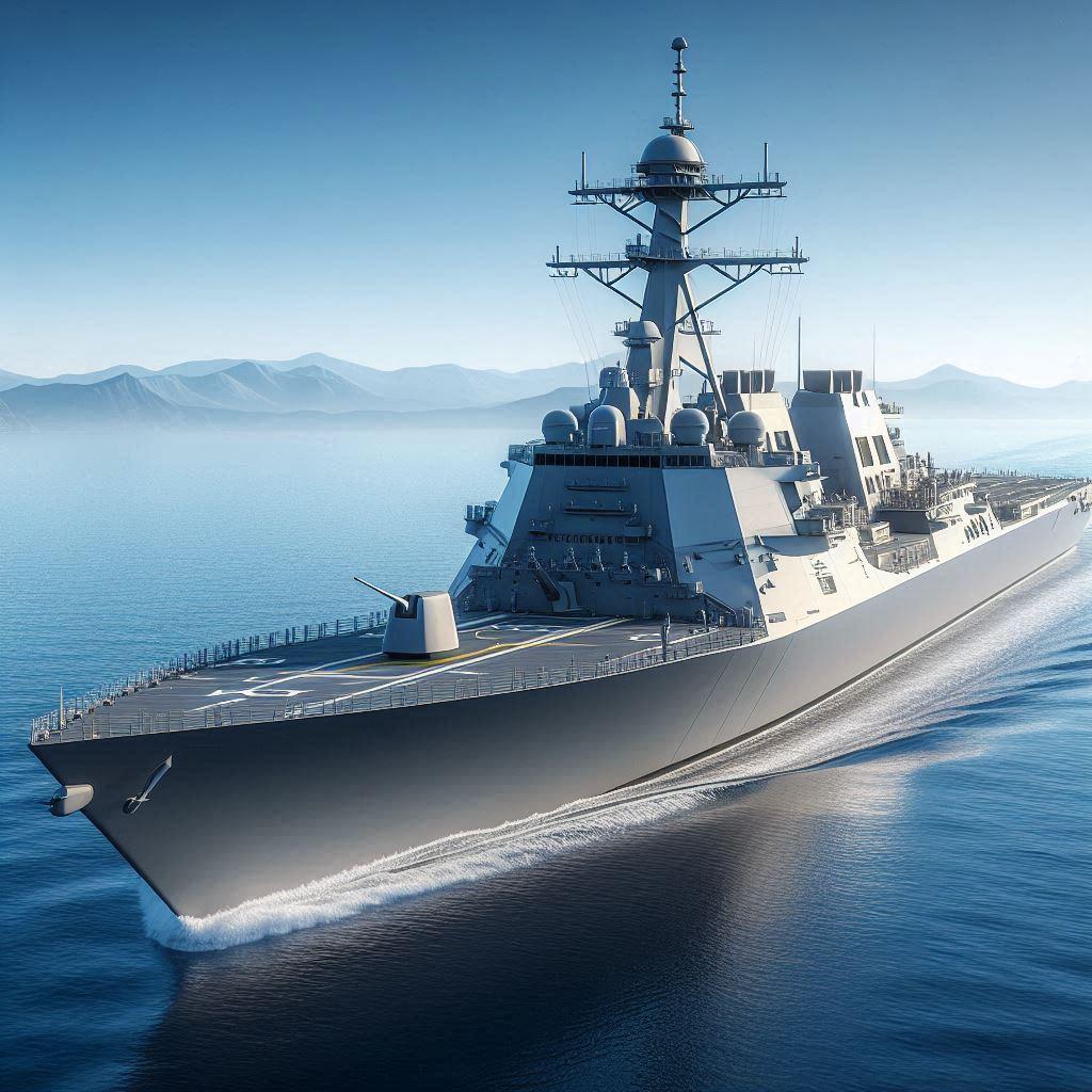 アーレイ・バーク級っぽい駆逐艦 | の人気AIイラスト・グラビア