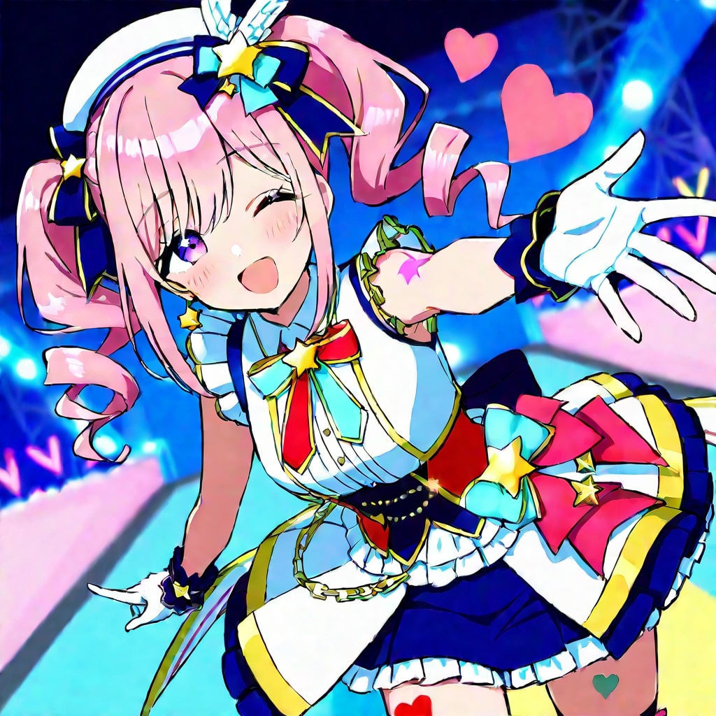 アイドル＋ウインク＋投げキッス