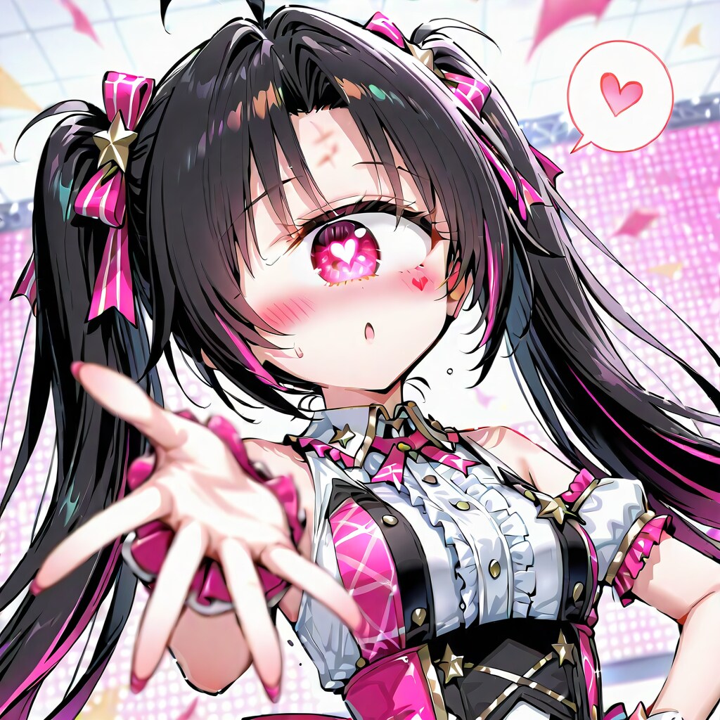 アイドル＋ウインク＋投げキッス