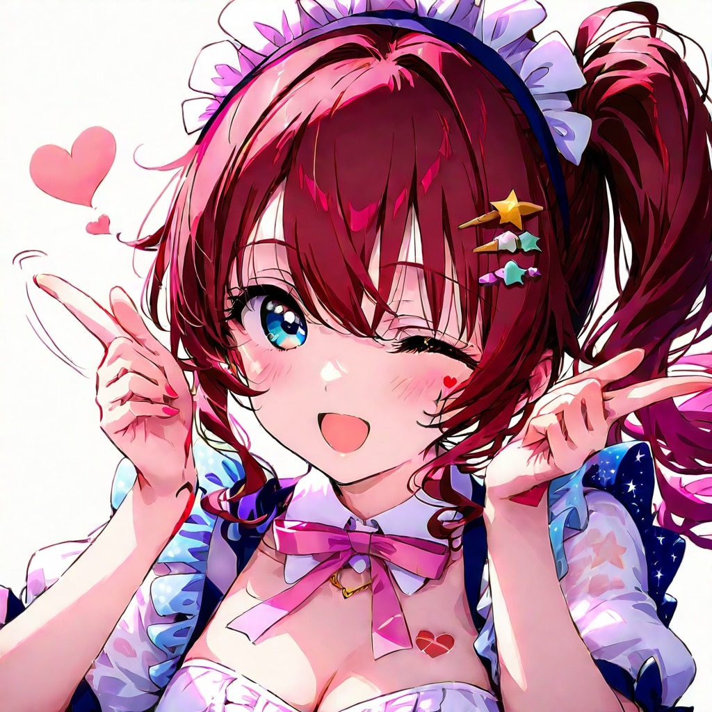 アイドル＋ウインク＋投げキッス