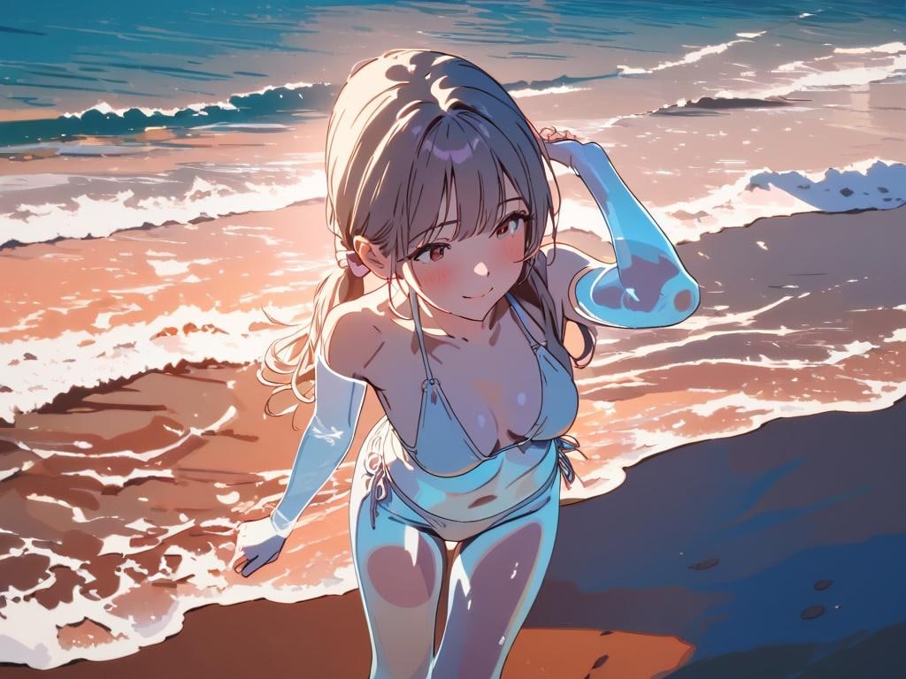 ビーチのおねえさん