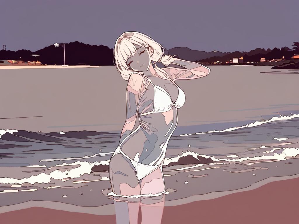 ビーチのおねえさん