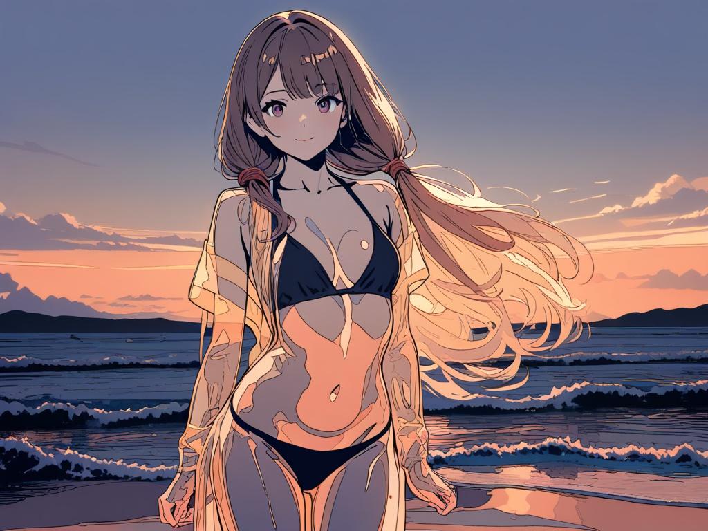 ビーチのおねえさん
