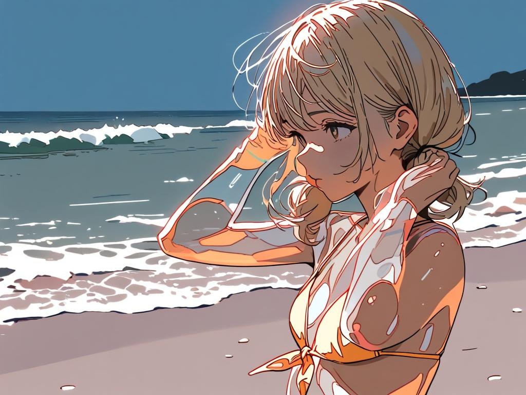 ビーチのおねえさん