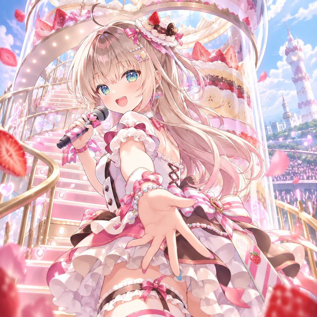お菓子の塔でライブ（２）３時のアイドル　GPTimages2.5