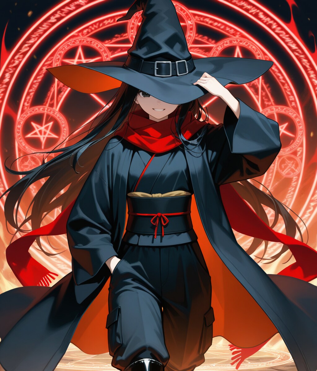 オーラを纏い颯爽と登場する魔女さん