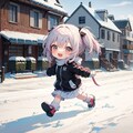 「雪だ！」 2枚目