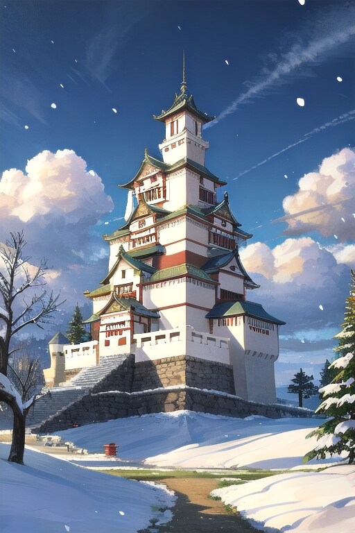 降雪城郭
