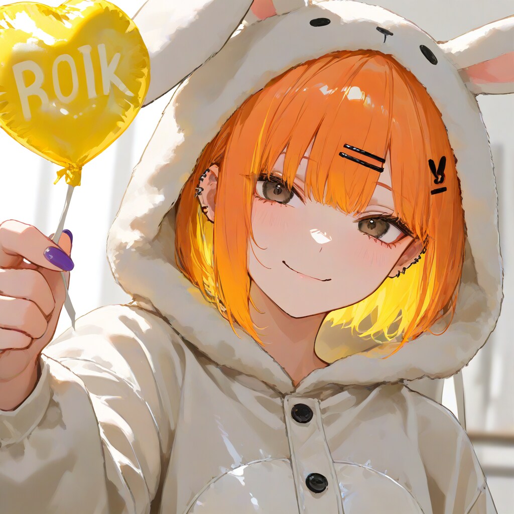 フーセン(を配る)ウサギ