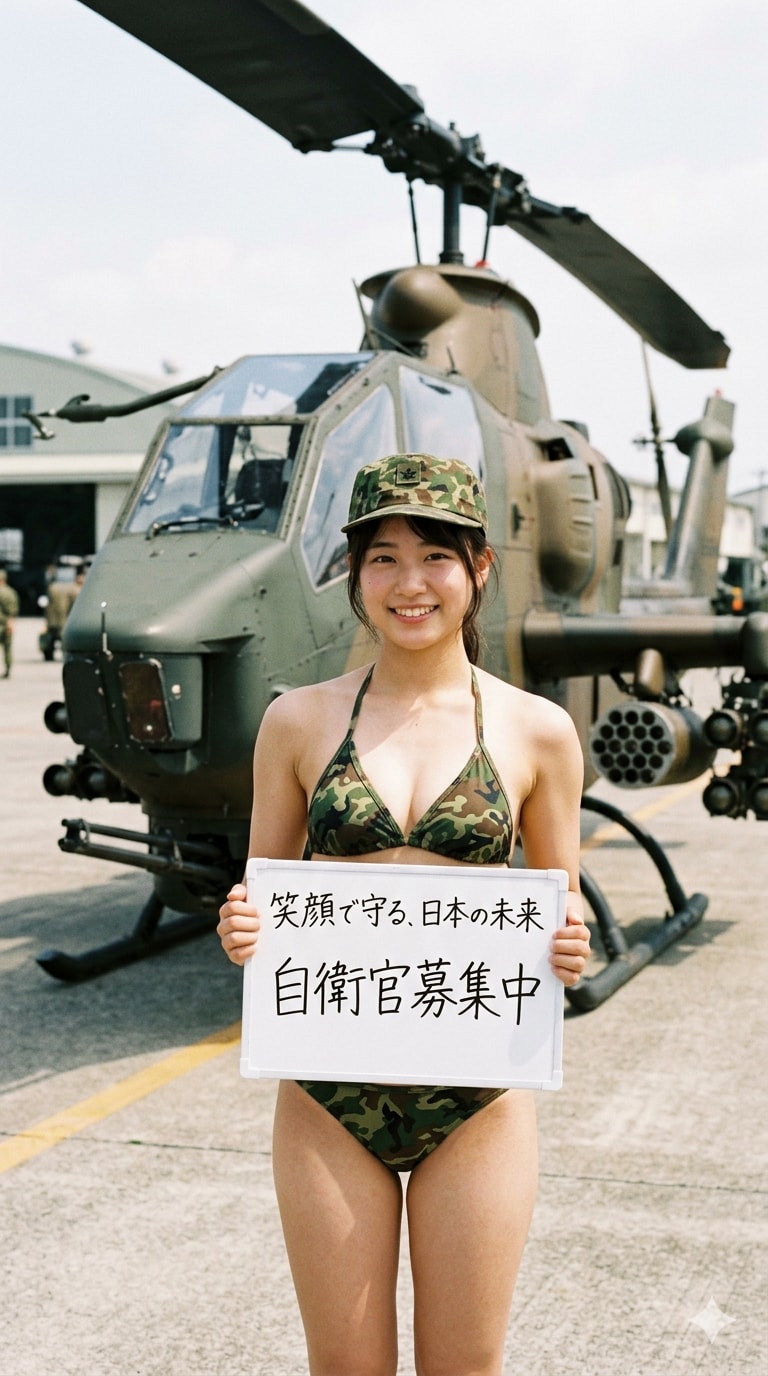 ２３日の女性陸上自衛官