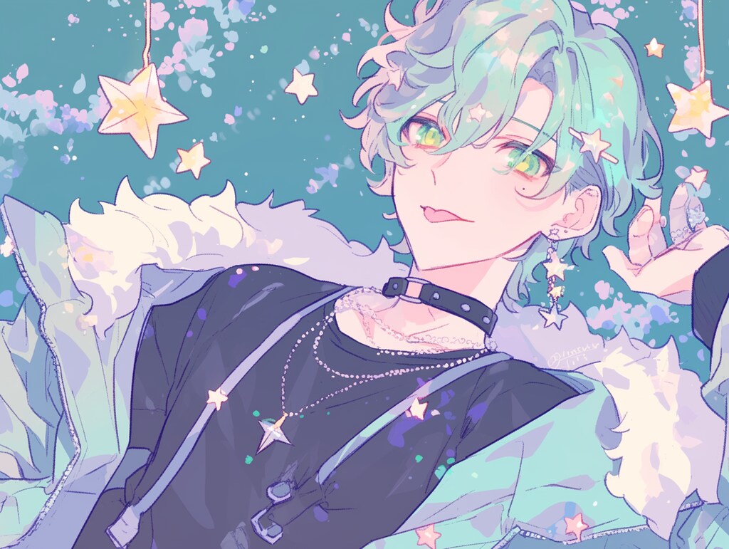 舌出し男たち(横長)