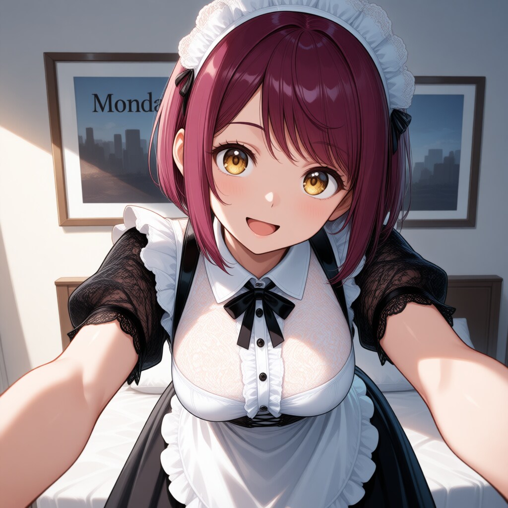 おはようございます（挨拶メイドの芽衣ちゃん）